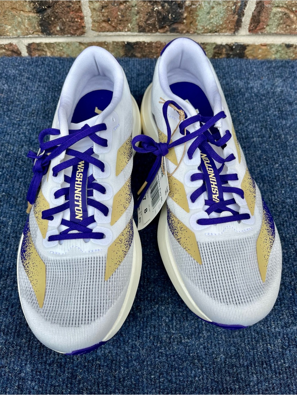 Adidas Adizero EVO SL Washington Huskies Shoes Men Size 7 Women Size 8 New w/tag - Picture 2 of 14